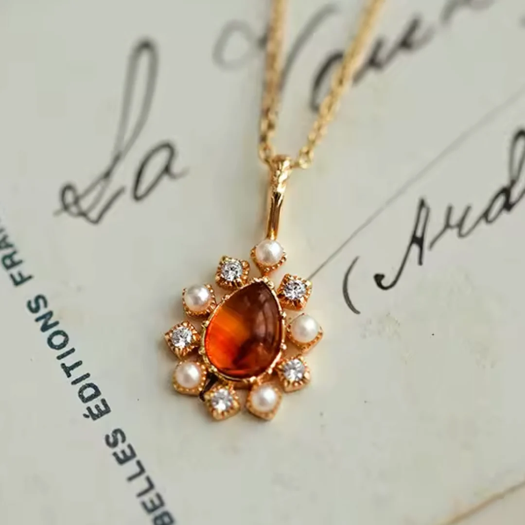 Amberketting voor dames Manon - Afbeelding 3