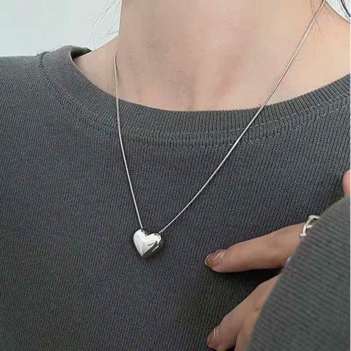 Collier coeur argent Héloïse
