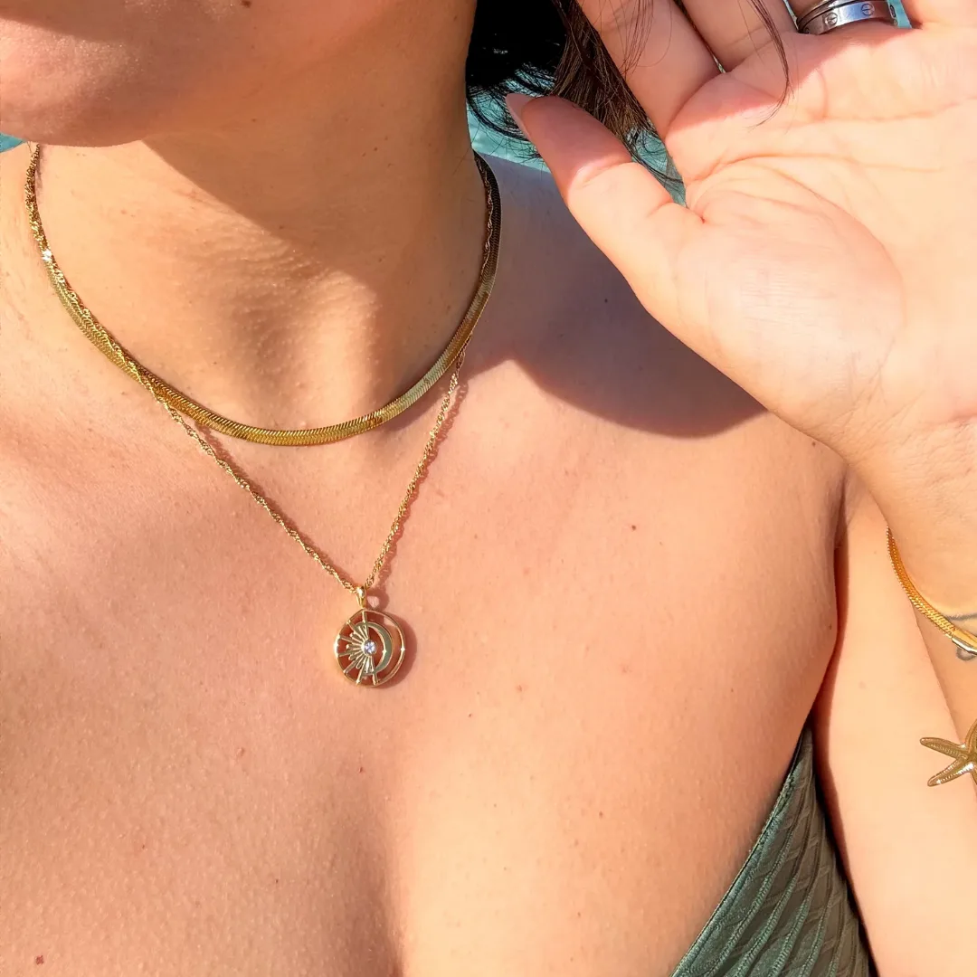 Romane zon en maan ketting - Afbeelding 3