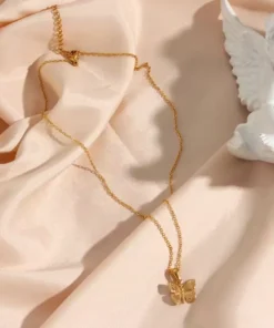 Alternative view of Collier papillon Océane