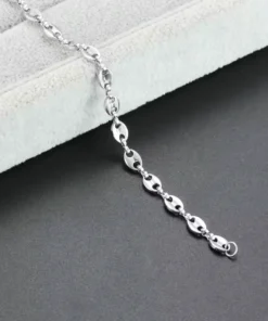 Alternative view of Zilveren koffieboon armband voor dames — Tijdloze elegantie — Trendy accessoire voor jouw look