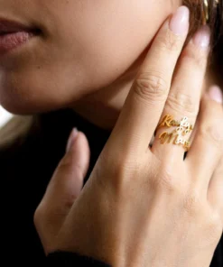 Alternative view of Bague Personnalisée Double Prénom