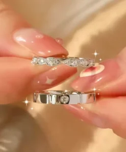 Alternative view of Bague de promesse couple​