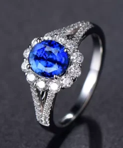 Bague diamant et saphir Sophie