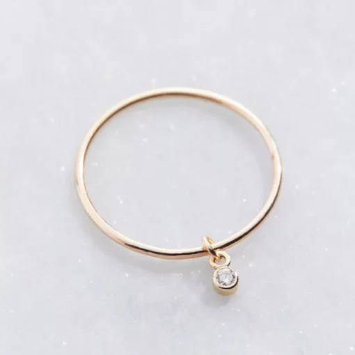 Bague fine en or Inès - Afbeelding 4
