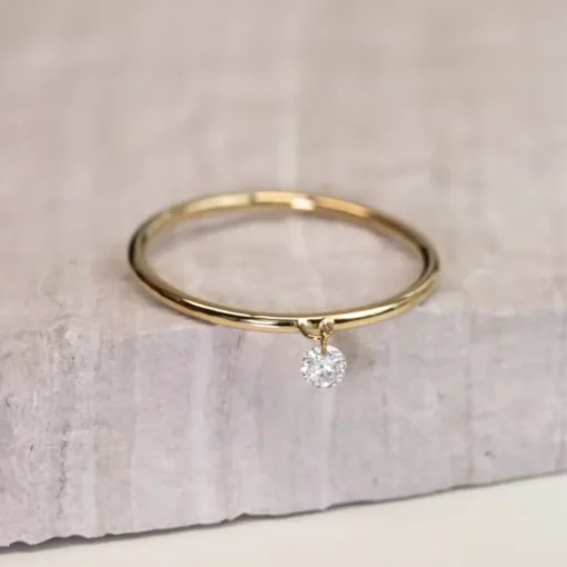 Bague fine en or Inès - Afbeelding 8