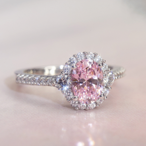 Bague pierre rose Céline - Afbeelding 4