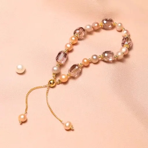 Bracelet pierre naturelle femme Camélia - Afbeelding 4