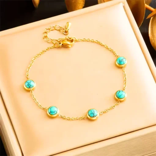 Bracelet turquoise femme - Afbeelding 2
