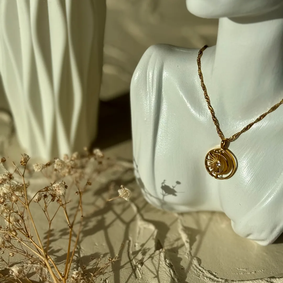 Romane zon en maan ketting - Afbeelding 4
