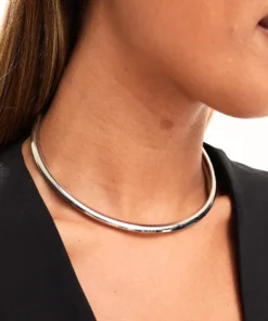 Zilveren choker voor dames Adèle