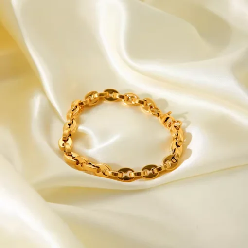 Bracelet graine de café or​ femme - Afbeelding 2