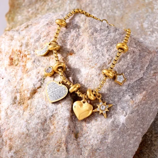 Bracelet en coeur Céleste - Afbeelding 5