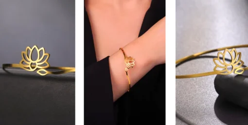 Bracelet lotus femme Soline - Afbeelding 10