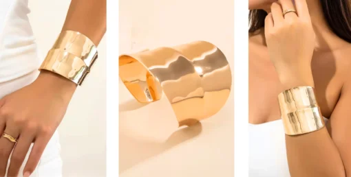 Bracelet manchette or Valentine - Afbeelding 5
