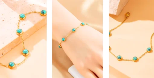 Bracelet turquoise femme - Afbeelding 5