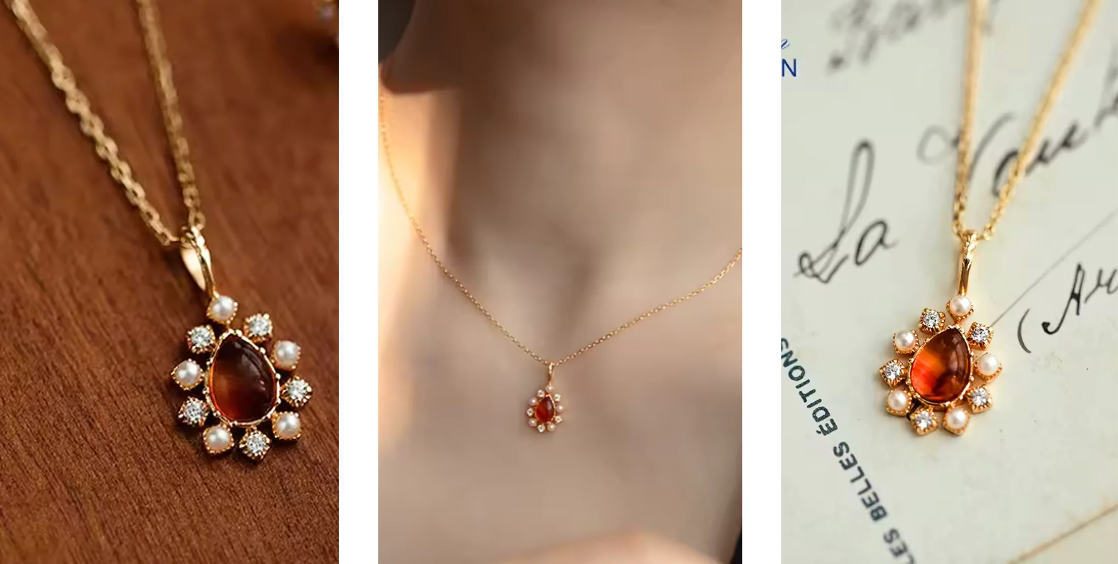 Amberketting voor dames Manon - Afbeelding 5