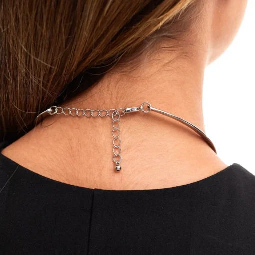 Collier ras de cou argent femme Adèle - Afbeelding 4