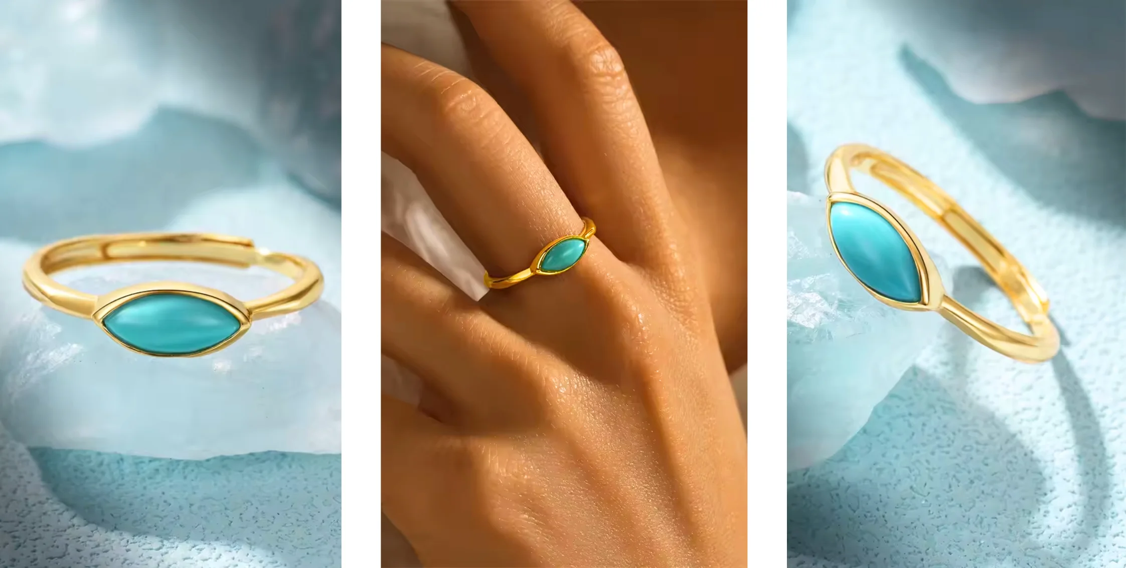 Turquoise ring Sofia voor dames - Afbeelding 6