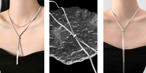 Collier argent long Anastasia - Afbeelding 6