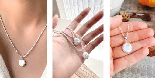 Collier argent original femme Ilyana - Afbeelding 5