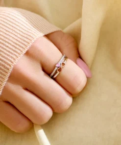 Alternative view of Bague Cœur Infini