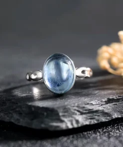 Alternative view of Bague en aigue marine​ argent