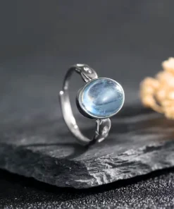 Bague en aigue marine​ argent